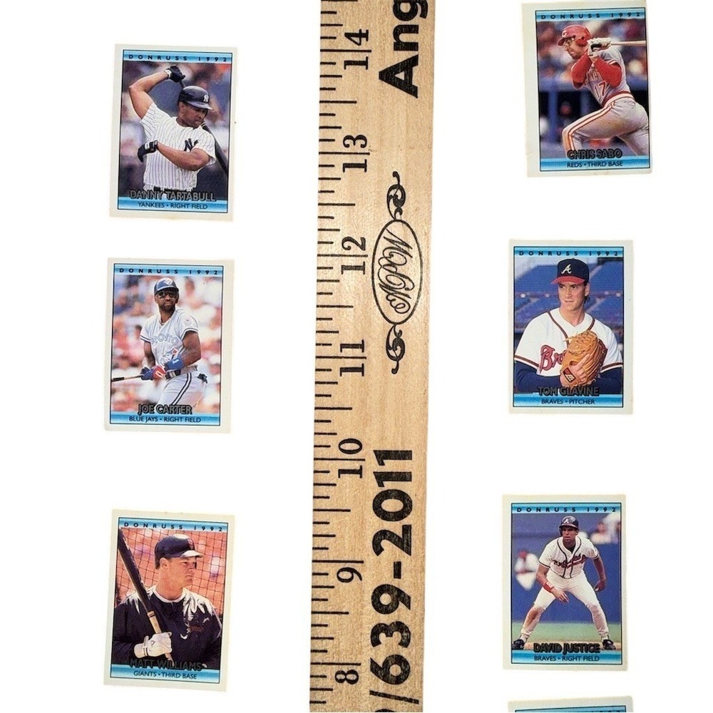 1992 Donruss Mini Baseball Card Lot 15 Cards + Wrapper Insert Henderson - Picture 3 of 10